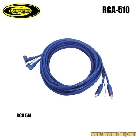 Cable RCA 5m acodado Kipus RCA-510