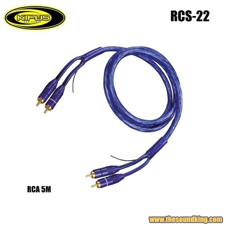 Cable RCA 5m twisted Kipus RCS-22