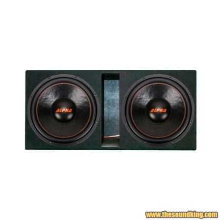 Cajon doble 15" tapizado negro + Subwoofers GAS Audio
