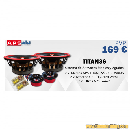 Kit APS TITAN 36 - Sistema 2 Vias