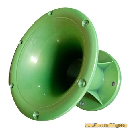 Trompetas / Motores  compresion de 2″  Verde Cromado