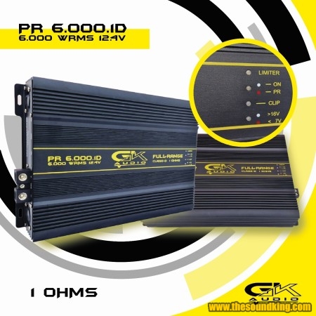 Amplificador GK Audio PR 6000.1 - 1 Ohm