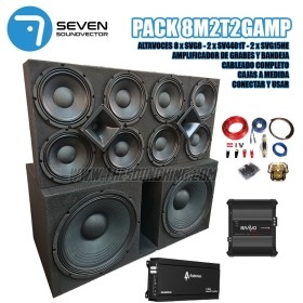 Pack Equipo Seven Soundvector 8M2T2GAMP