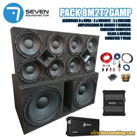 Pack Equipo Seven Soundvector 8M2T2GAMP