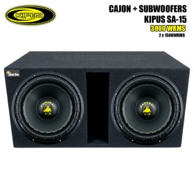 2X subwoofer Kipus SA-15 + Casy Cabon