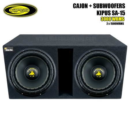 2X subwoofer Kipus SA-15 + Casy Cabon